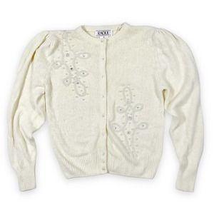 Vintage Raoul 80’s Beaded Knit Cardigan